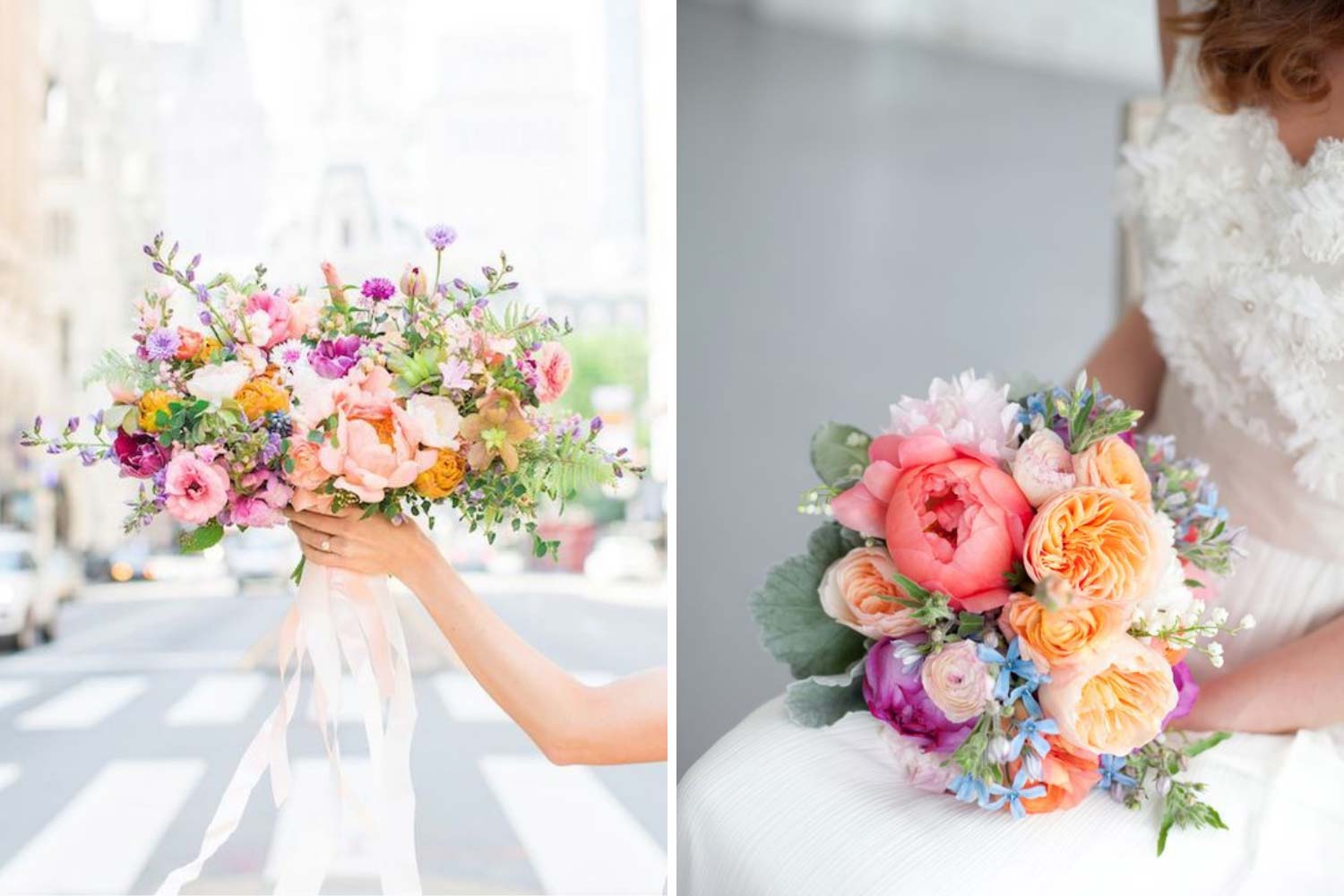 Букет нареченої в акварельній палітрі фото