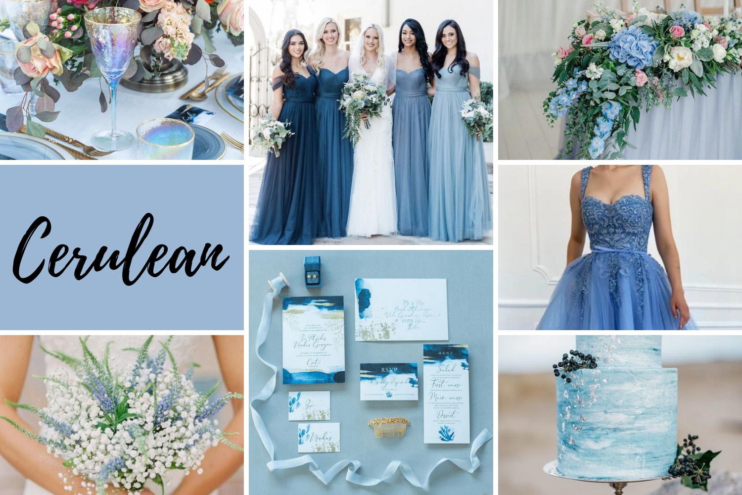 Весілля в блакитному кольорі Cerulean фото