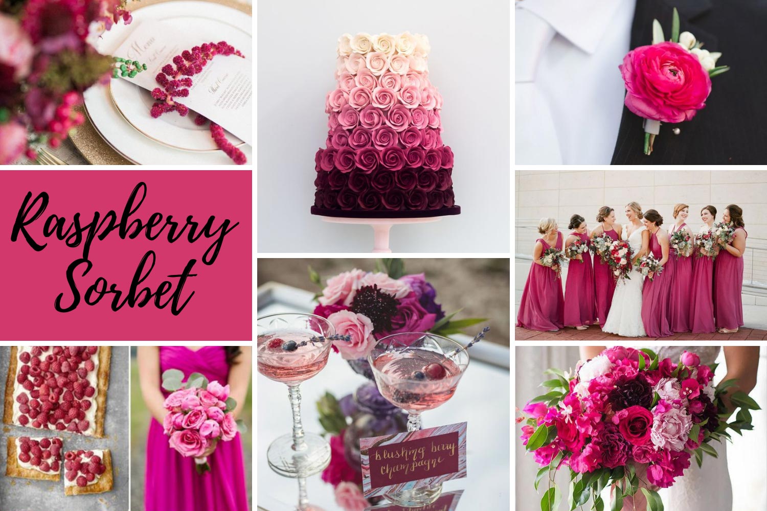 Весілля в малиновому кольорі фото