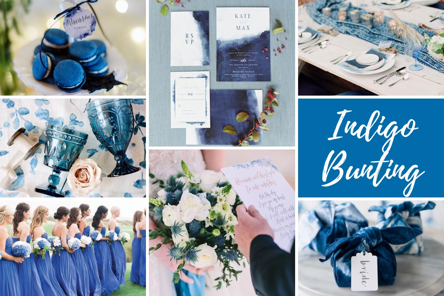 Весілля кольору індиго: декор фото