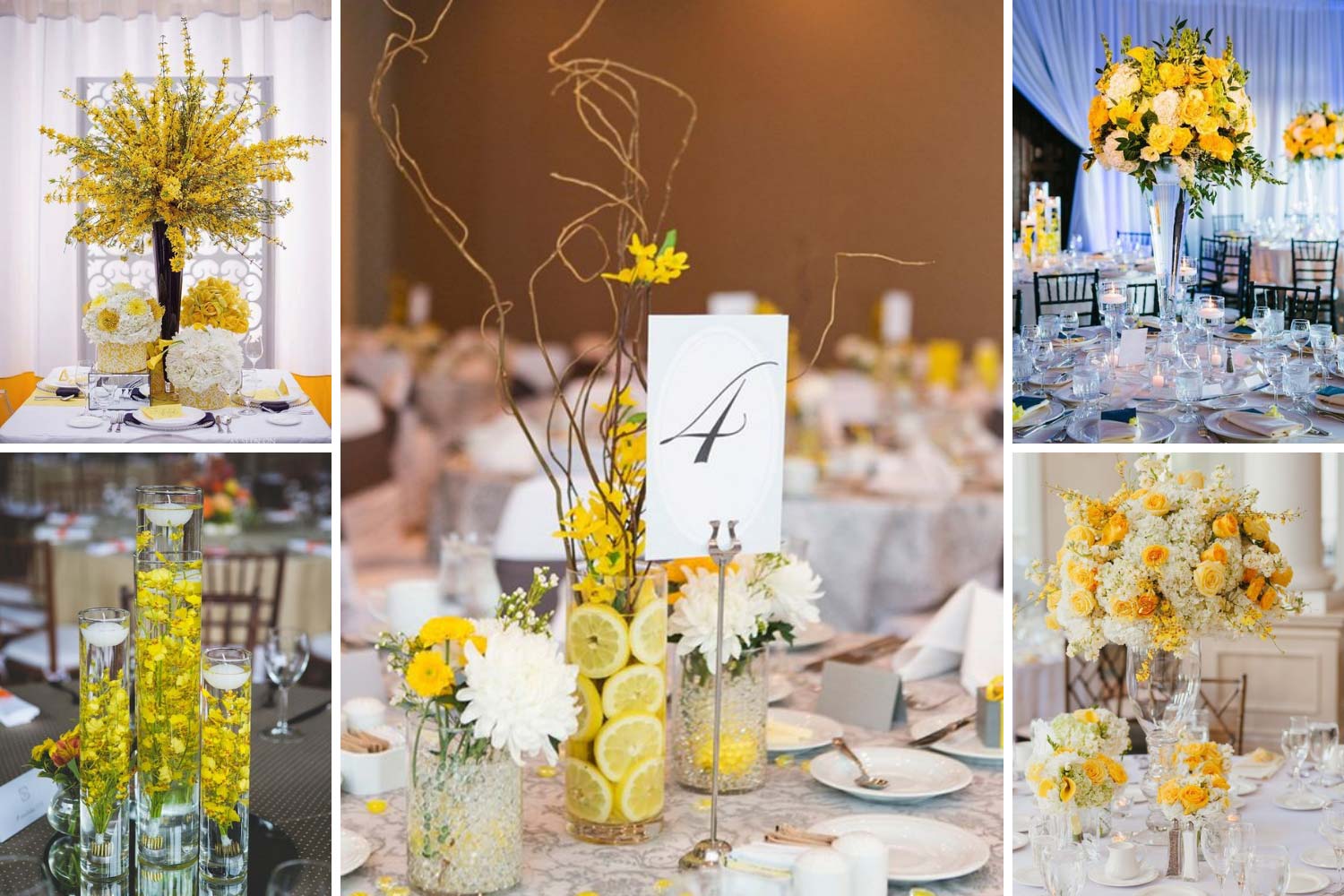 Високі композиції на столи в модних кольорах 2021 фото