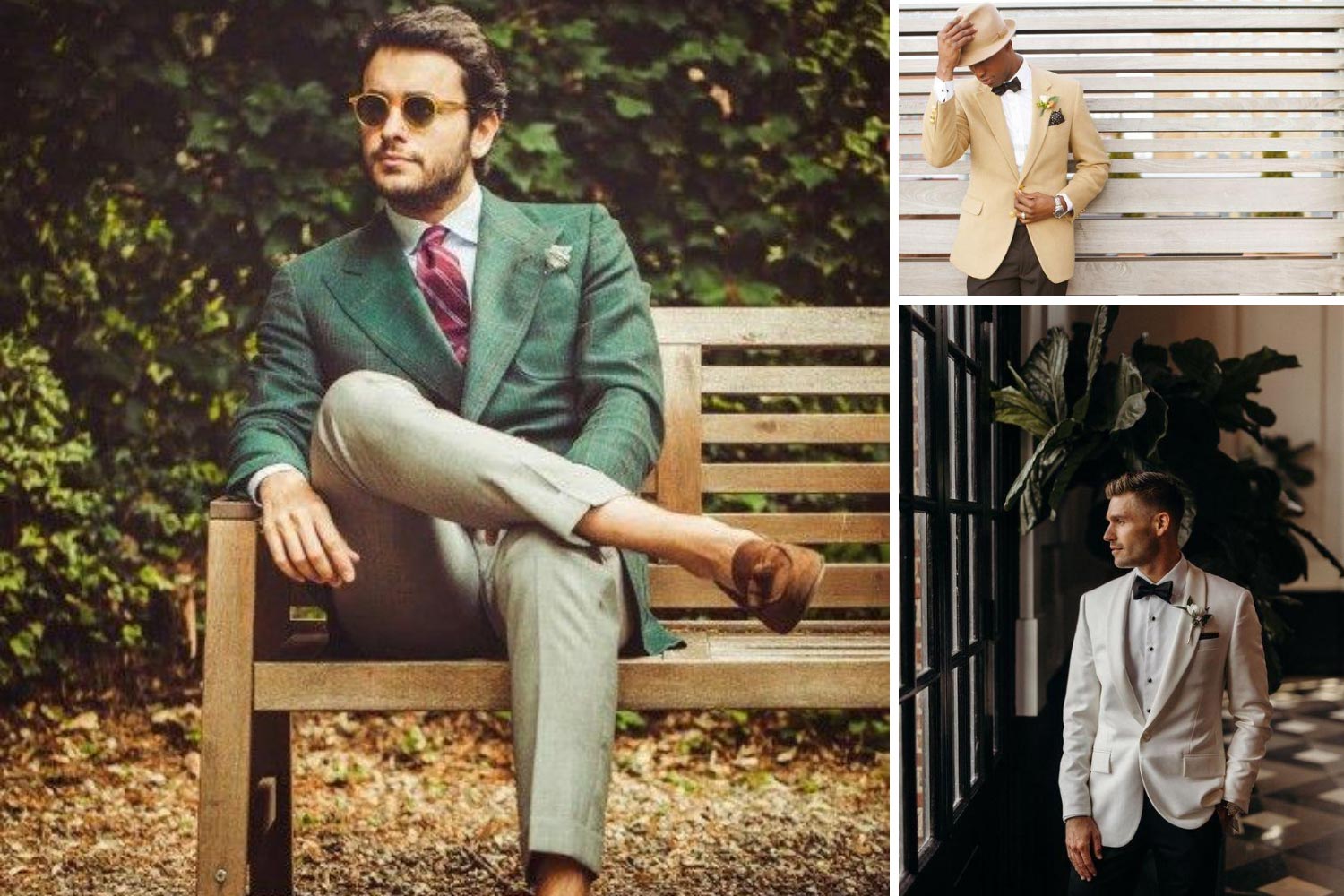 Двухцветный образ жениха фото 