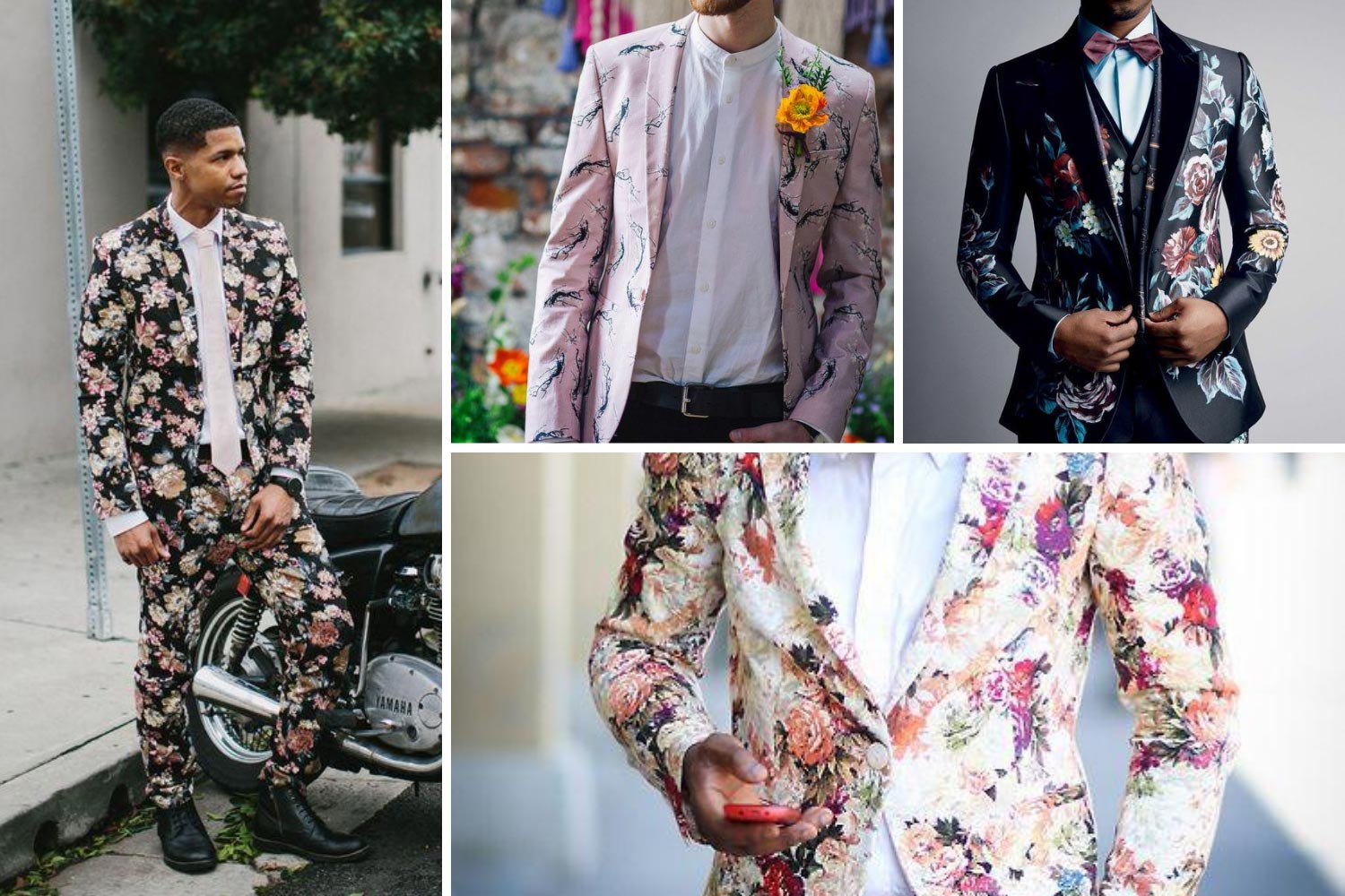 Костюм для жениха с принтом фото 