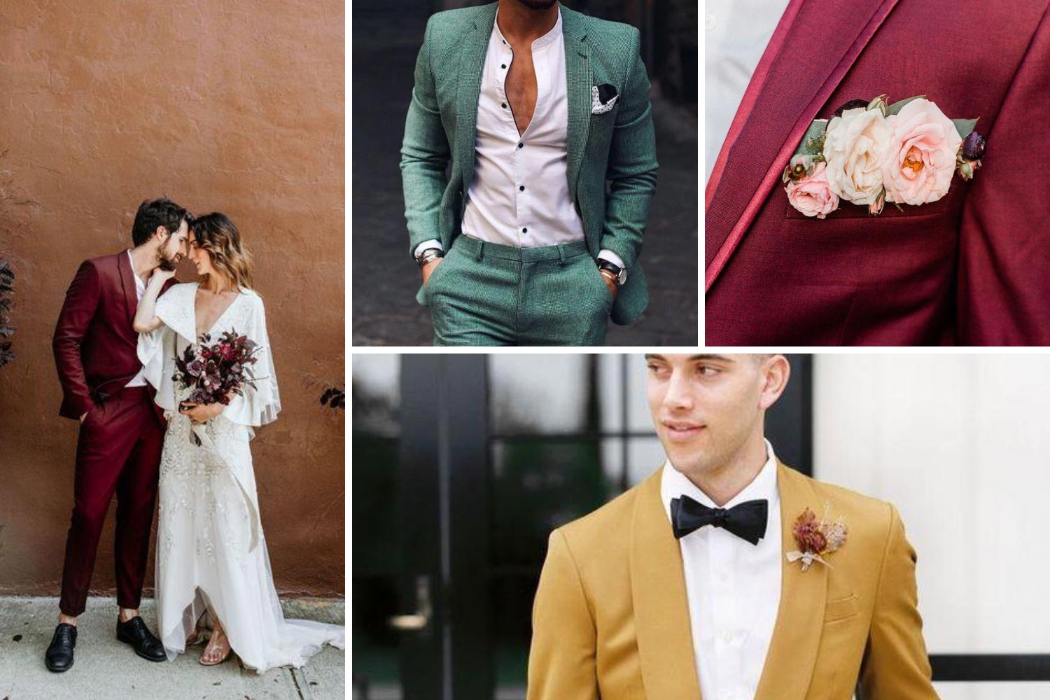 Цвет свадебного костюма 2021: идеи