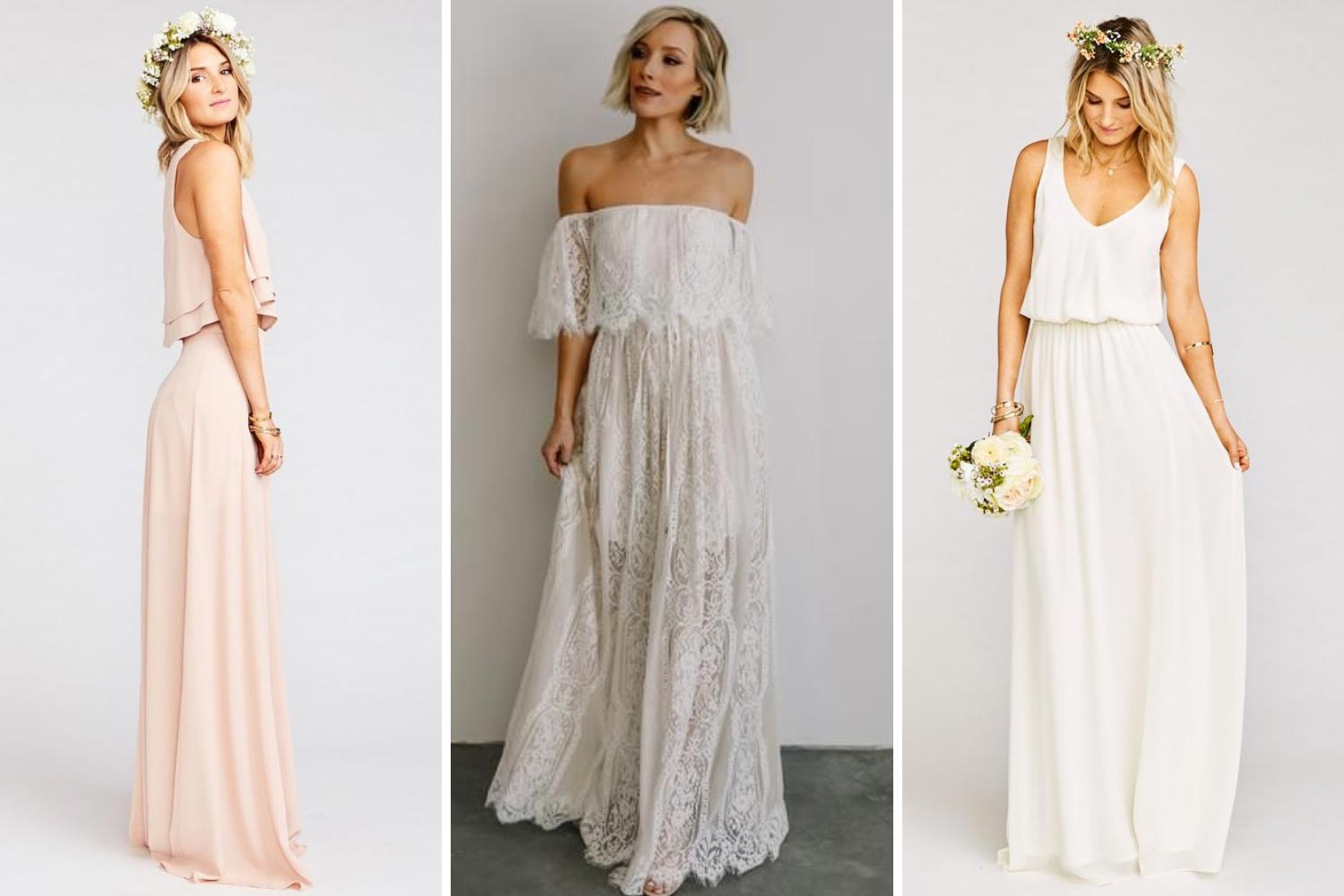 Свадебное платье макси фото 