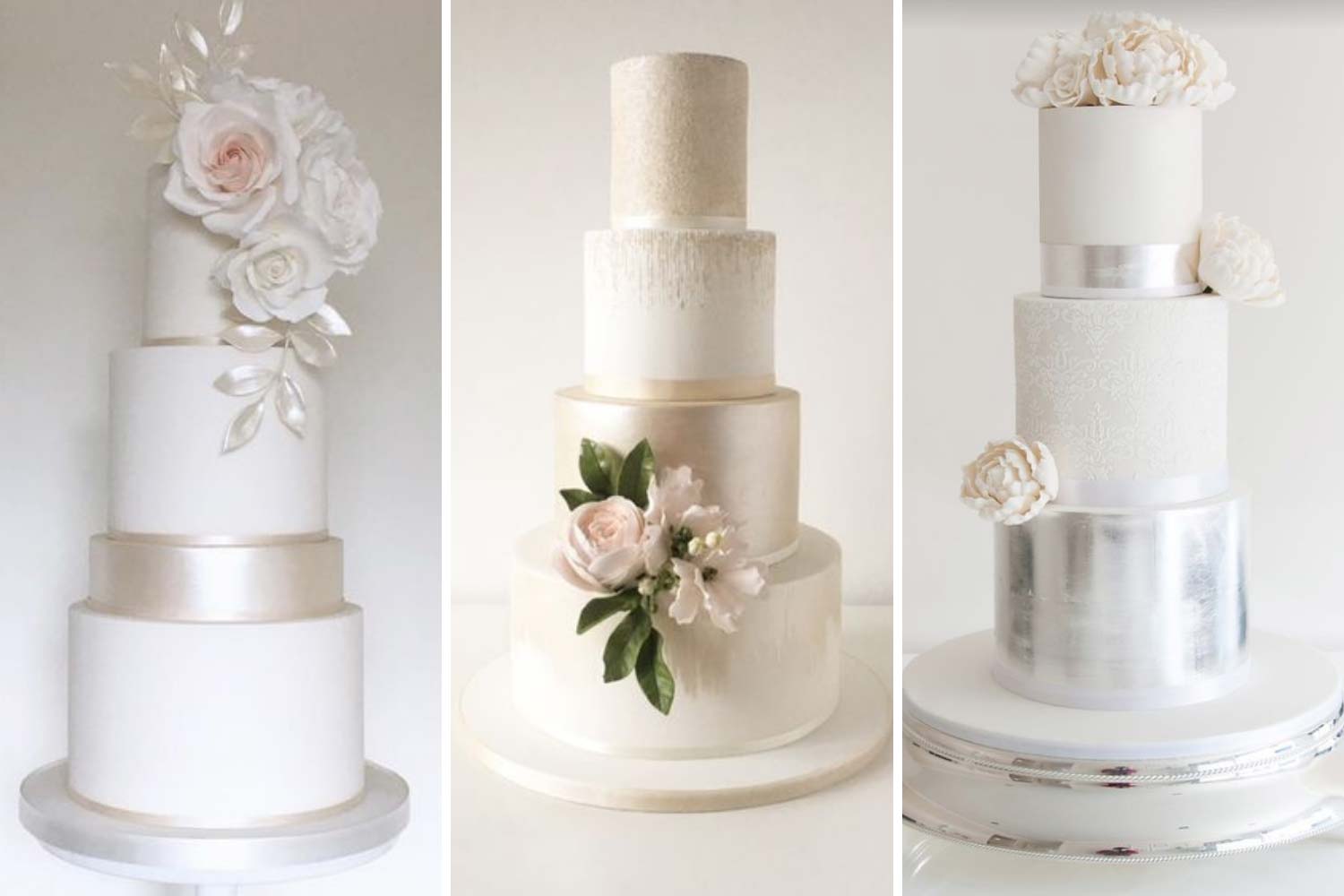 Блискучий білий торт фото