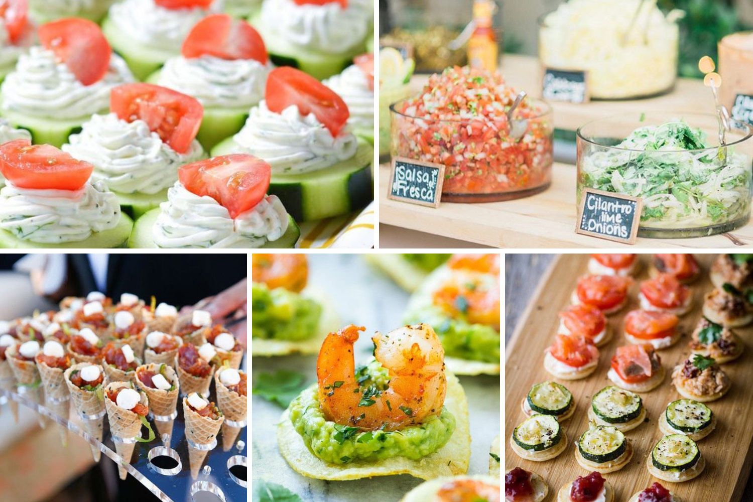 Летнее меню для банкета