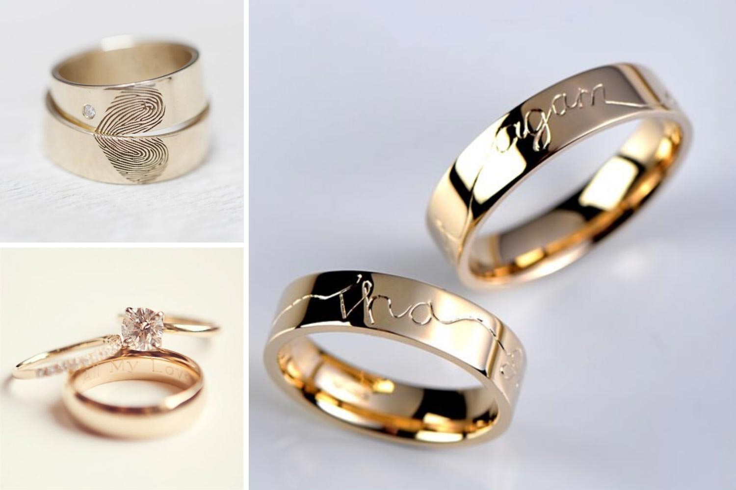 Гравировка на свадебных кольцах: идеи