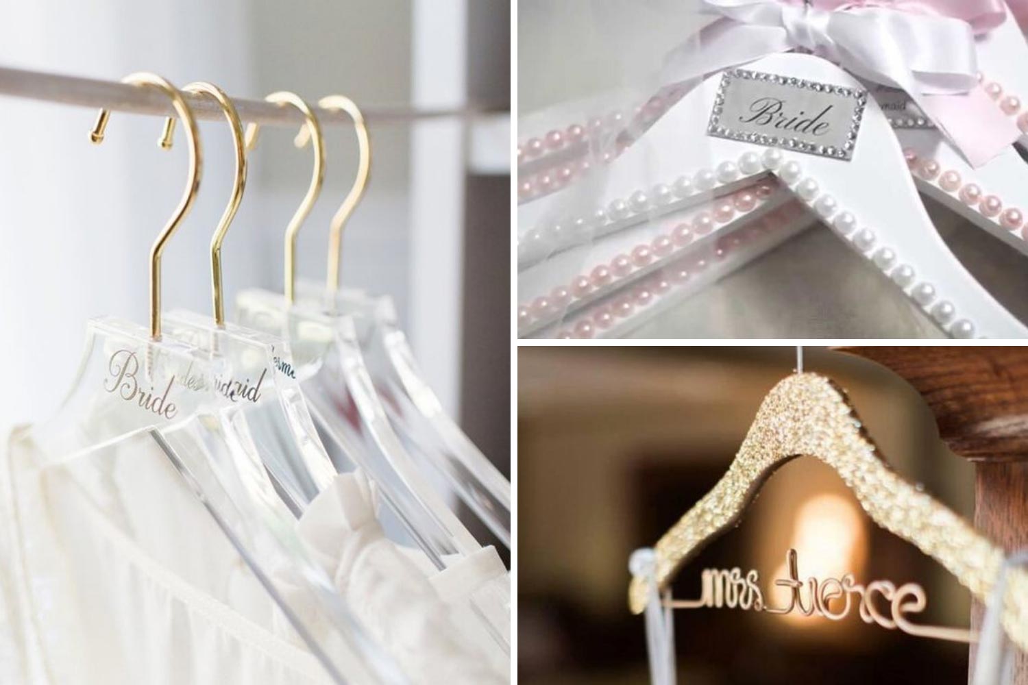 Именные вешалки для одежды на свадьбу: идеи
