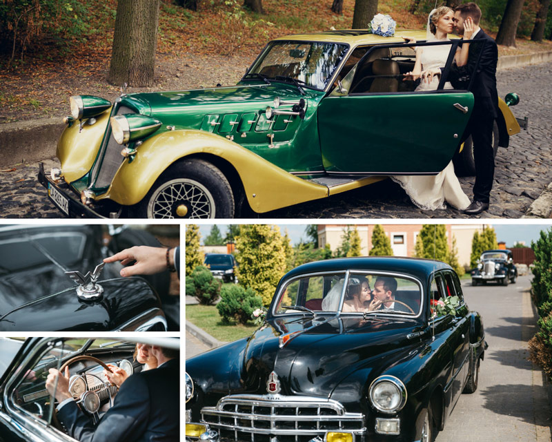 ретро автомобили на свадьбу фото
