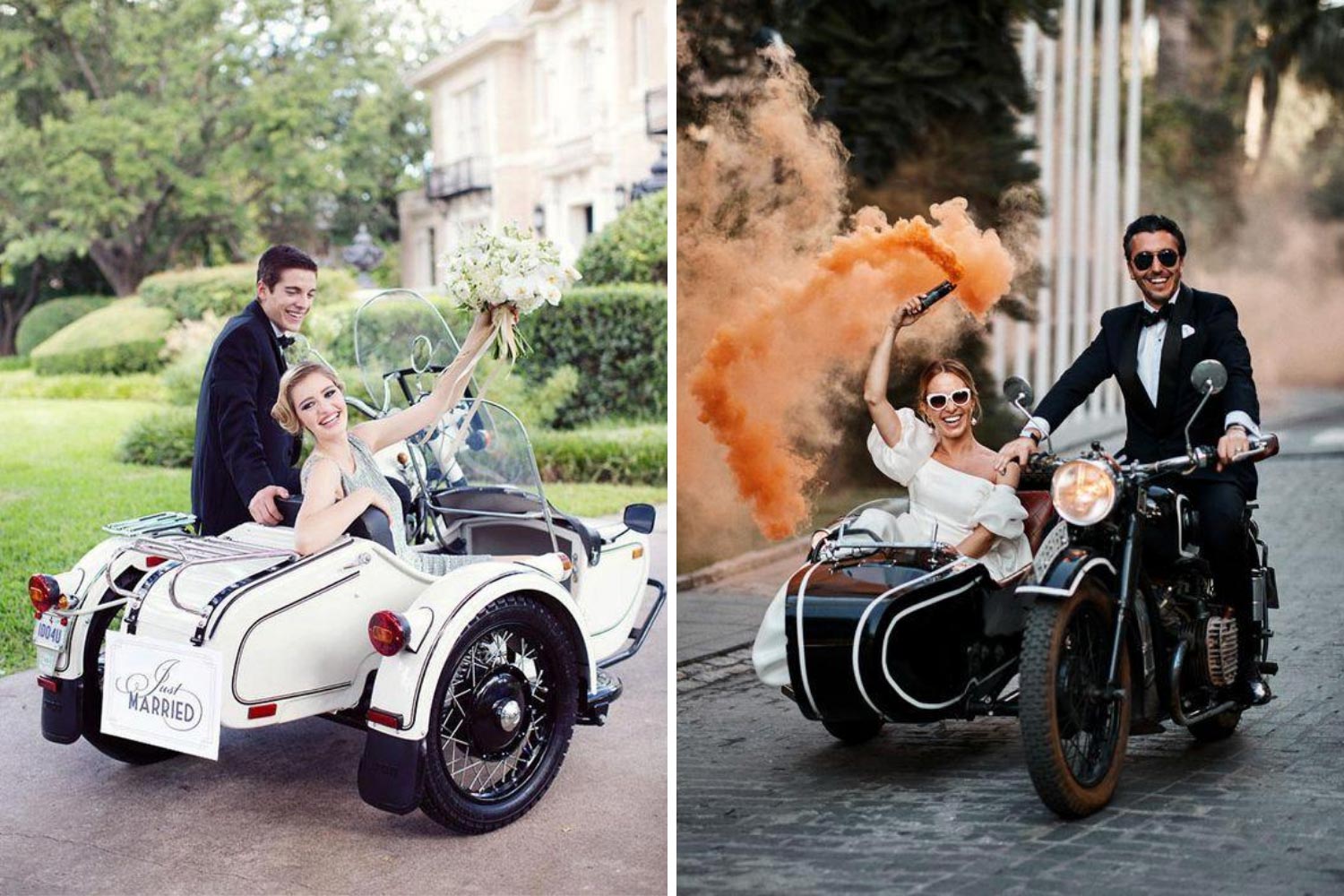 Ретро мотоцикл на свадьбу фото