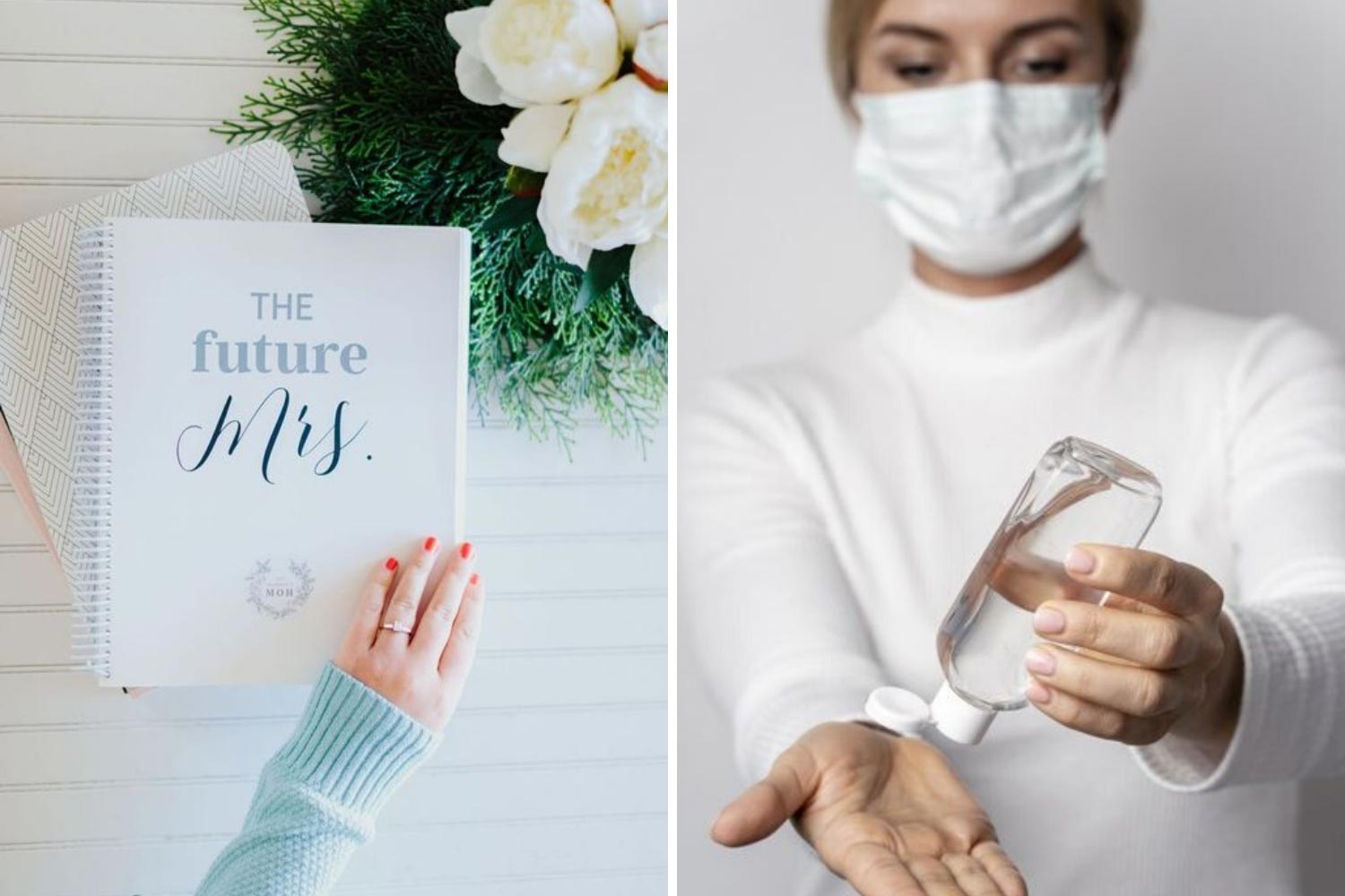 Підготовка до весілля під час карантину: планувальник, маска, санітайзер фото