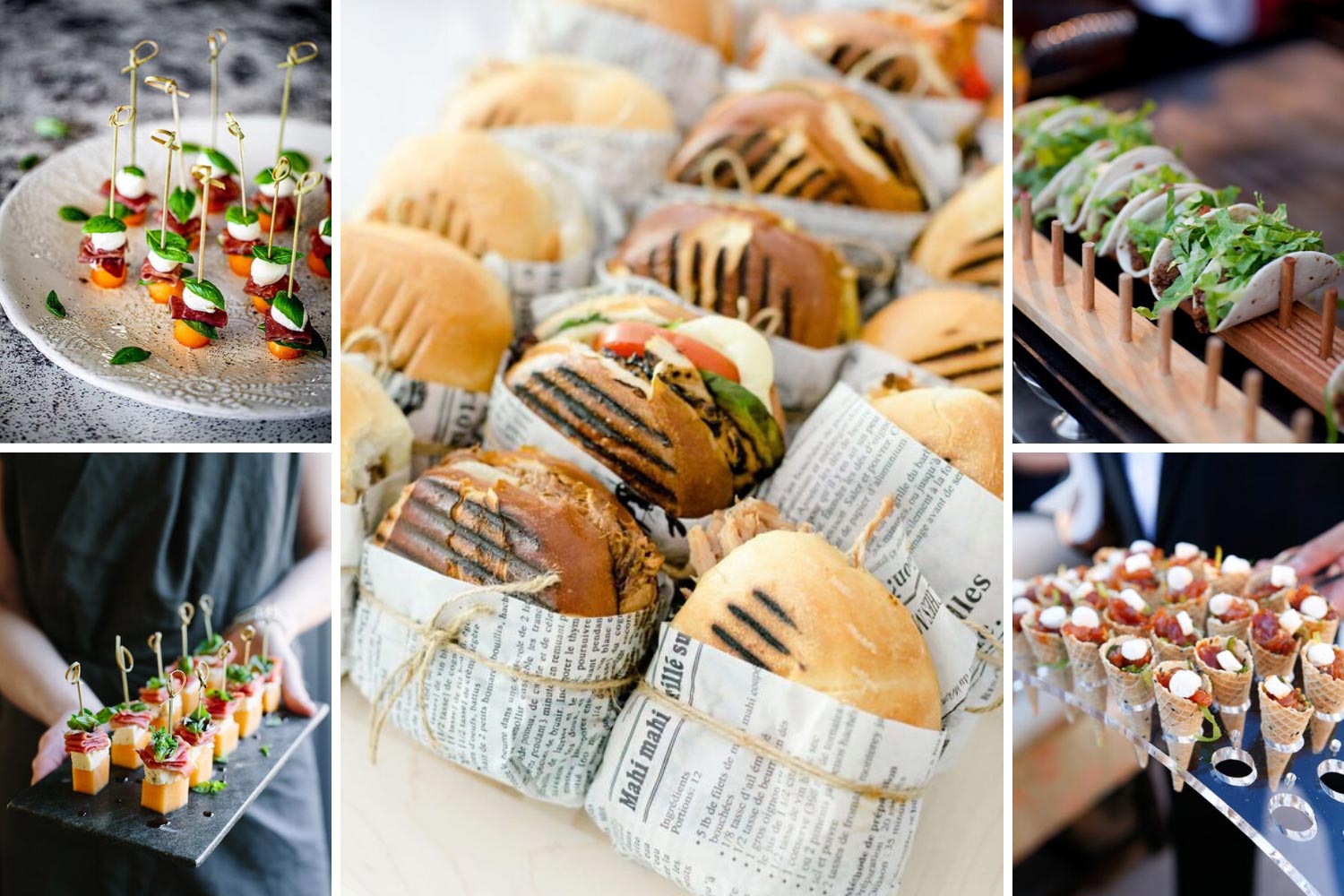 Фуршетна подача їжі на весіллі: фото