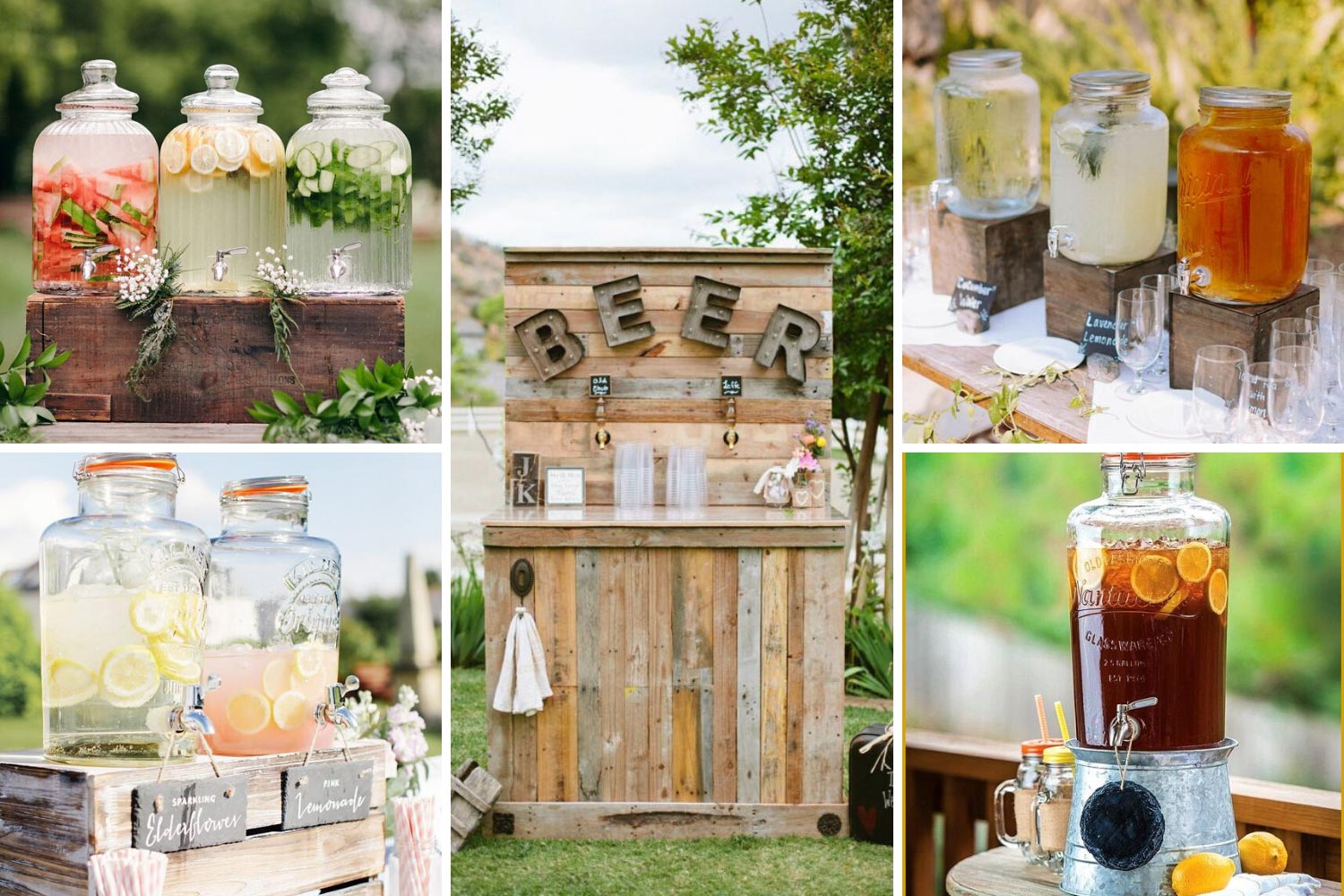 Напої на весілля: диспенсер фото