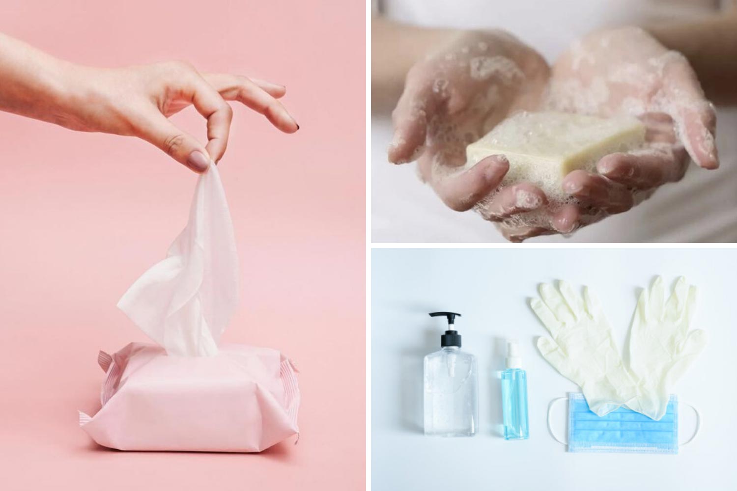 Дезінфекція рук: дезінфектори, мило, рукавички фото