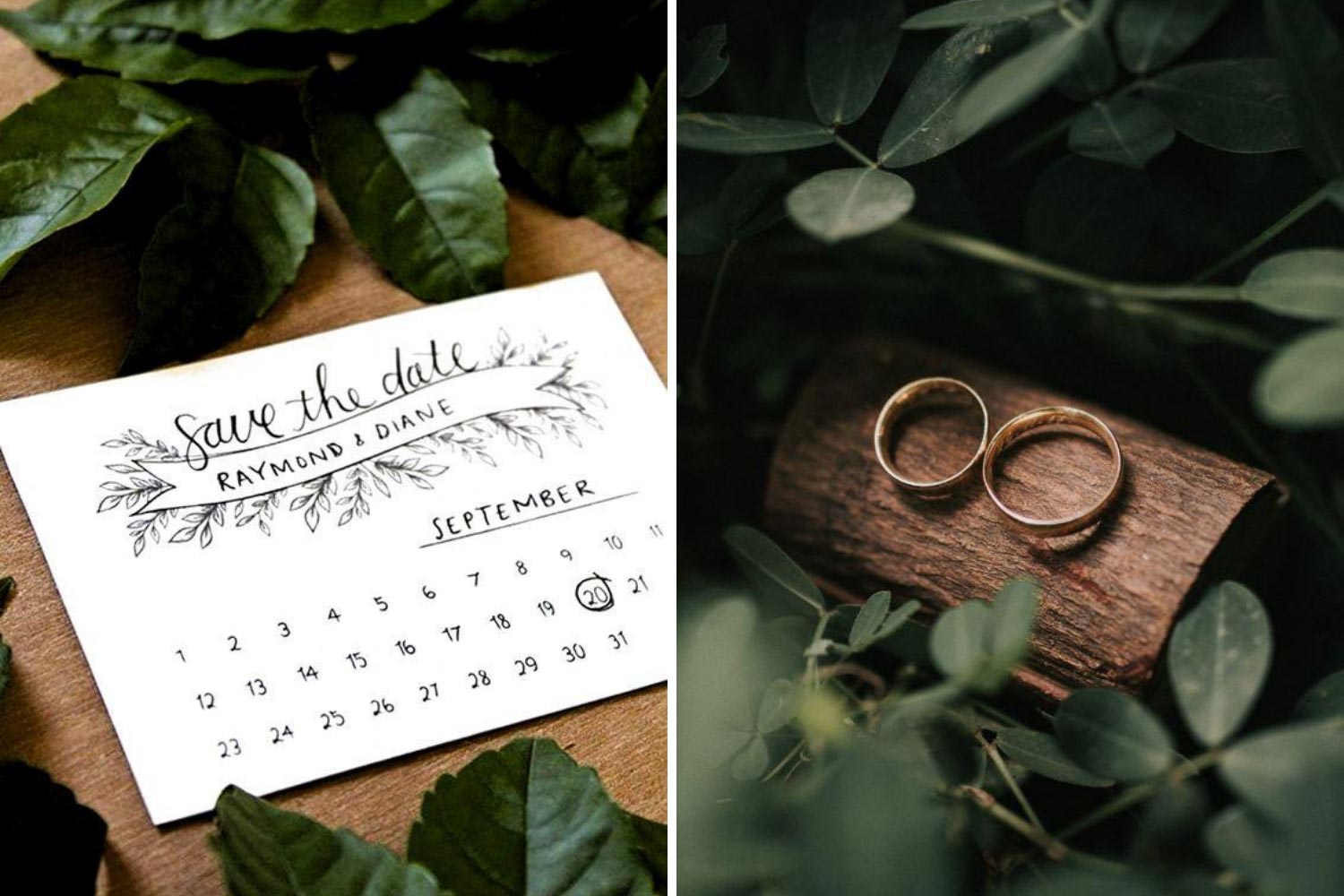 Дата весілля: обручки, календар фото