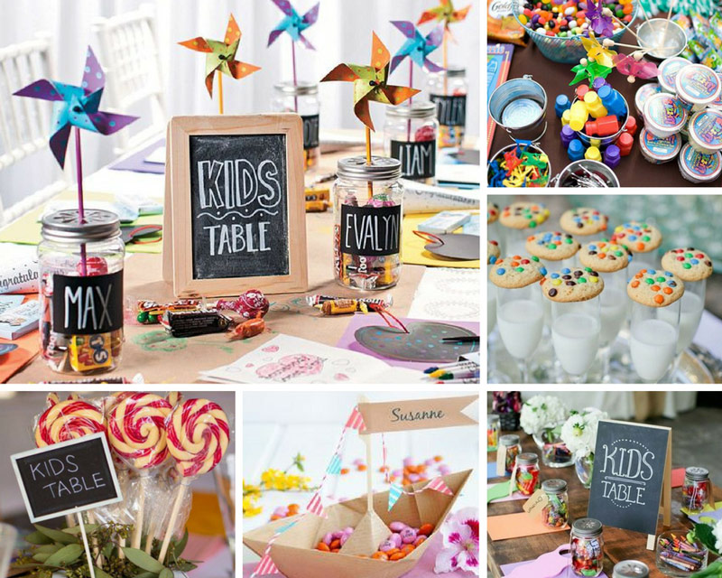 детский стол на свадьбе