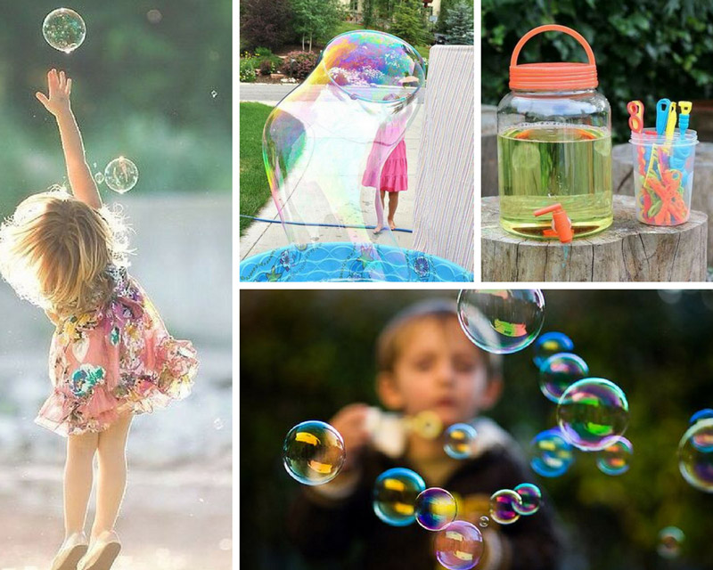 шоу мыльных пузырей на свадьбе