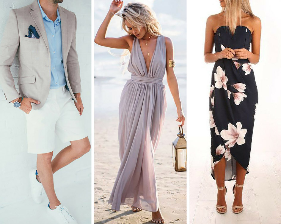 пляжний стиль одягу на весілля