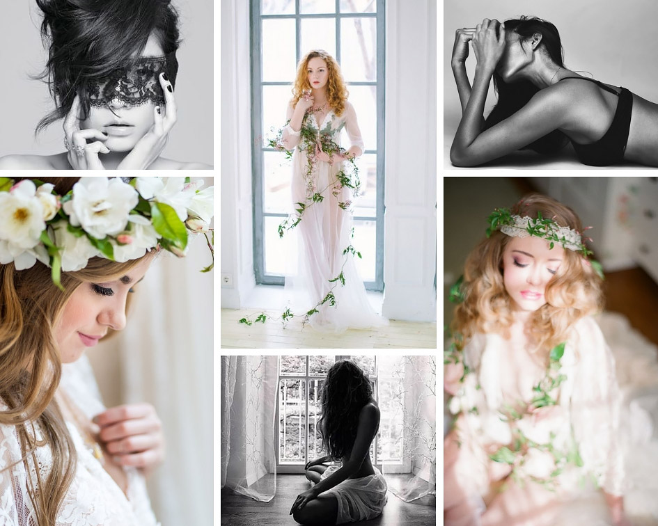 образ на будуаной съемке