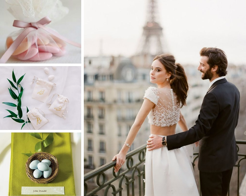 бонбоньерки с миндалем