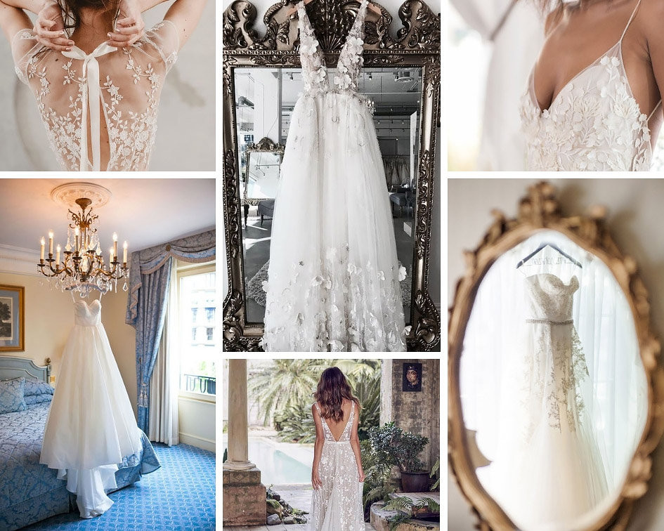 как сфотографировать свадебное платье