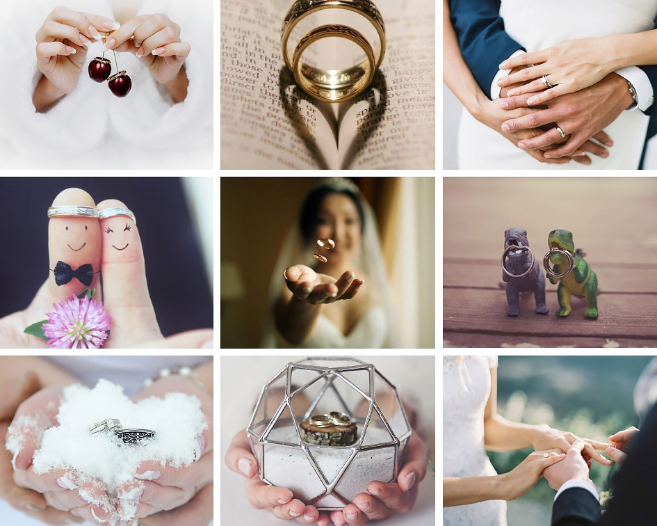 фото с обручальными кольцами