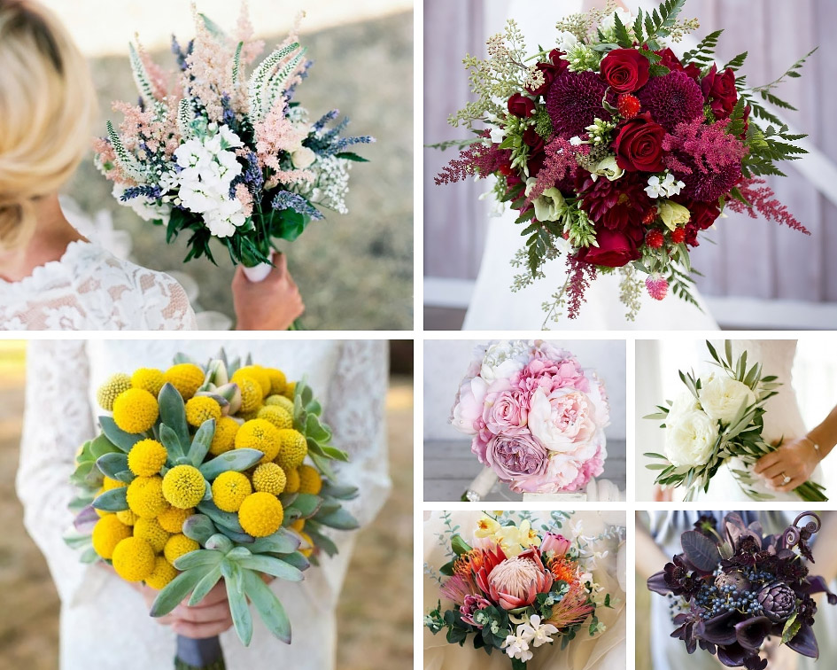 свадебный букет примеры