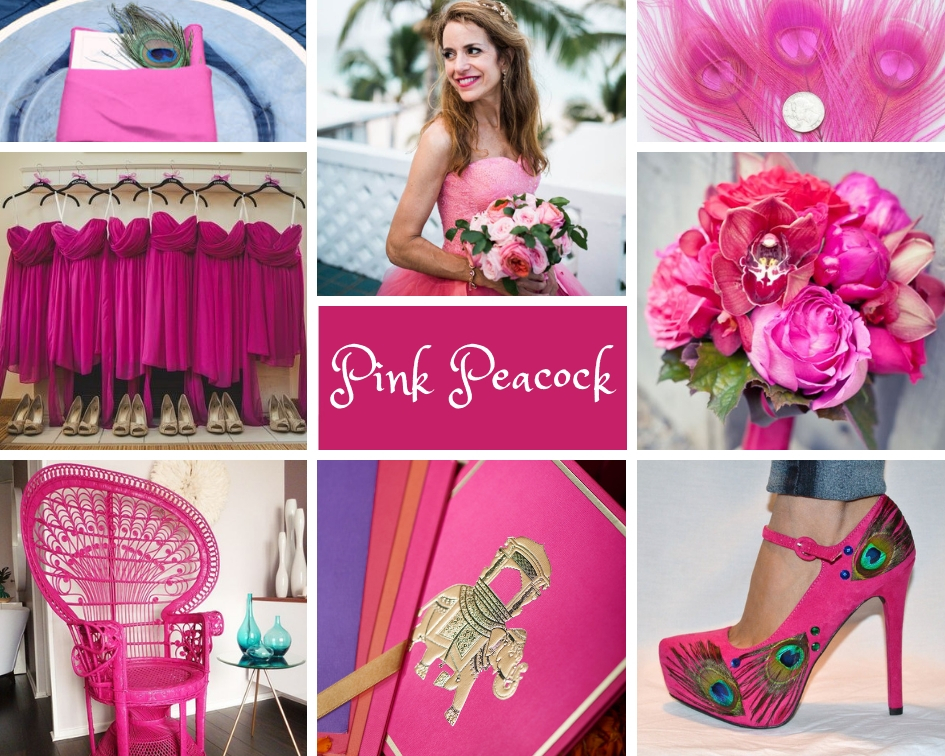 насыщенно розовый цвет свадьбы 2019