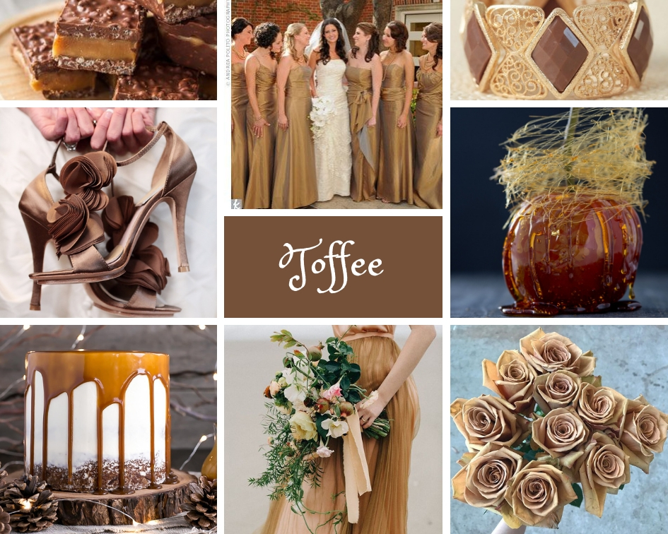 карамельный цвет на свадьбе 2019