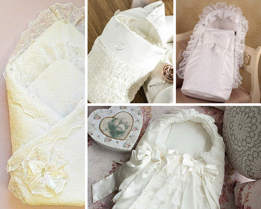 конверт для дитини з весільного плаття