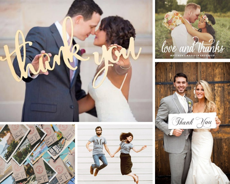 листівки подяки після весілля