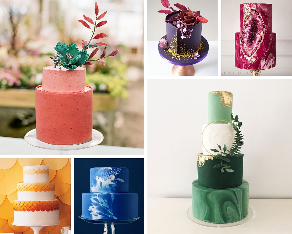 торт в цвет свадьбы 