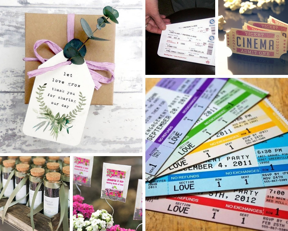 подарки гостям свадьбы весной