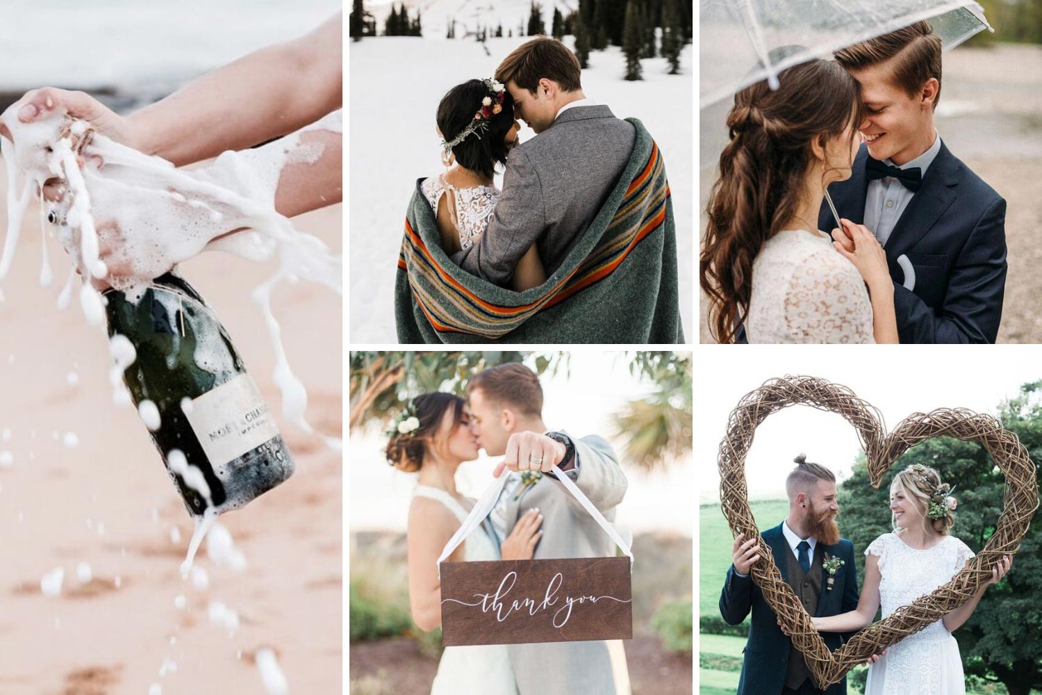 Что нужно для свадьбы: список на фотосессию, реквизит