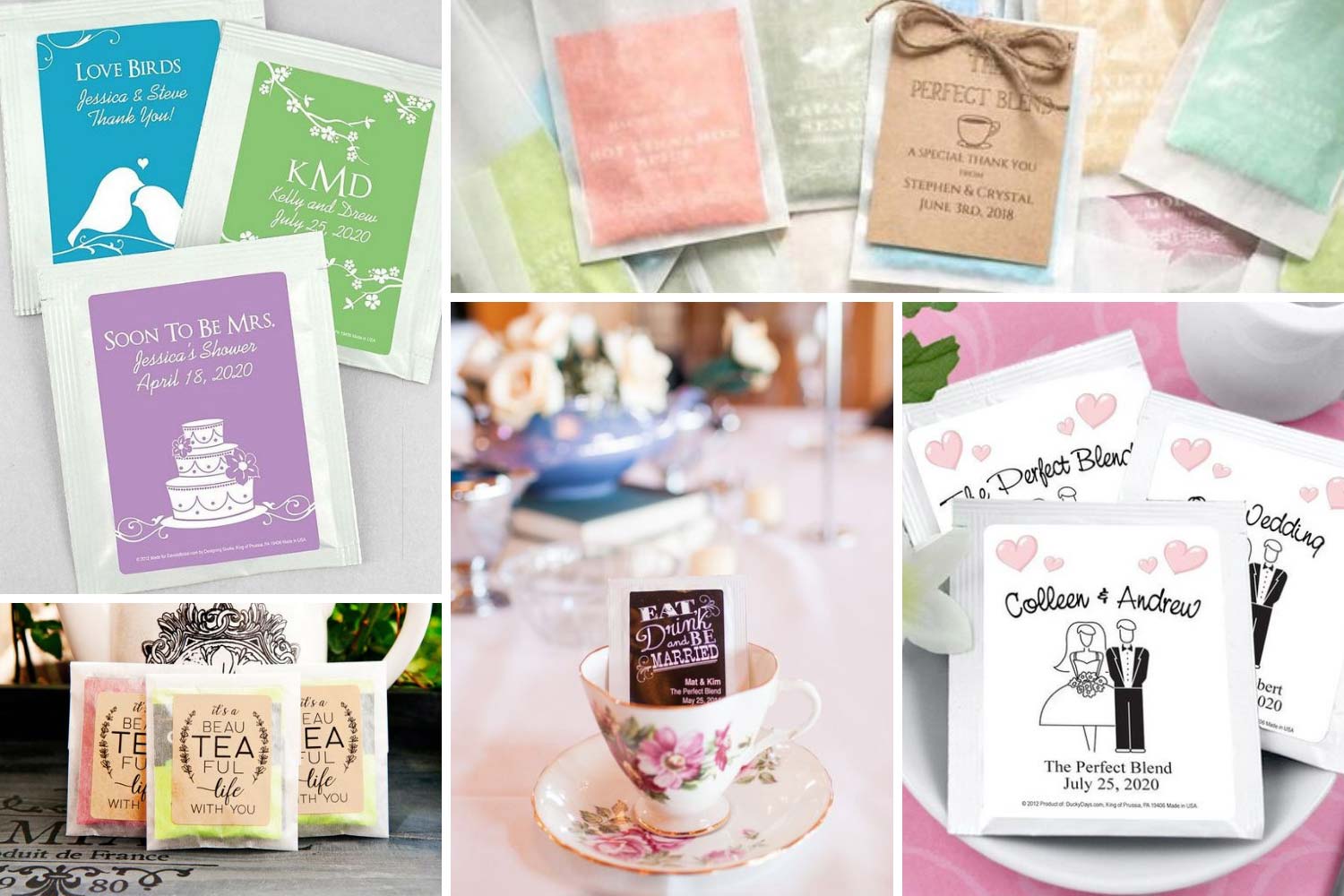 Чай на весілля, сувеніри гостям фото