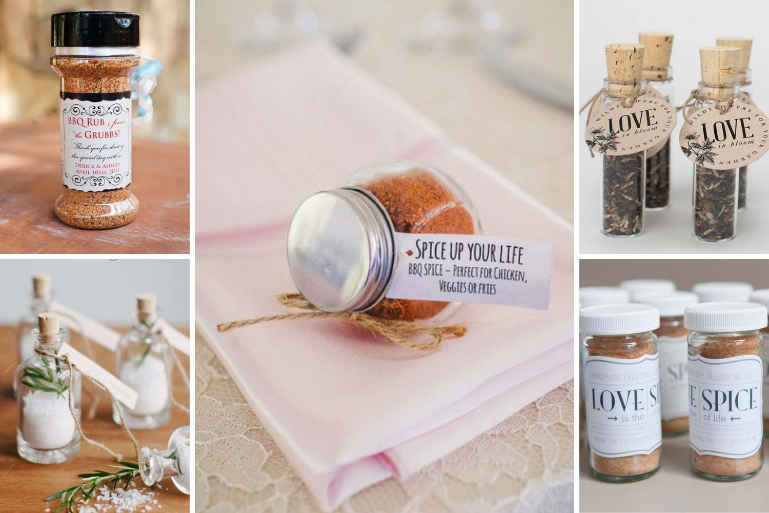 Баночки зі спеціями на весілля гостям фото