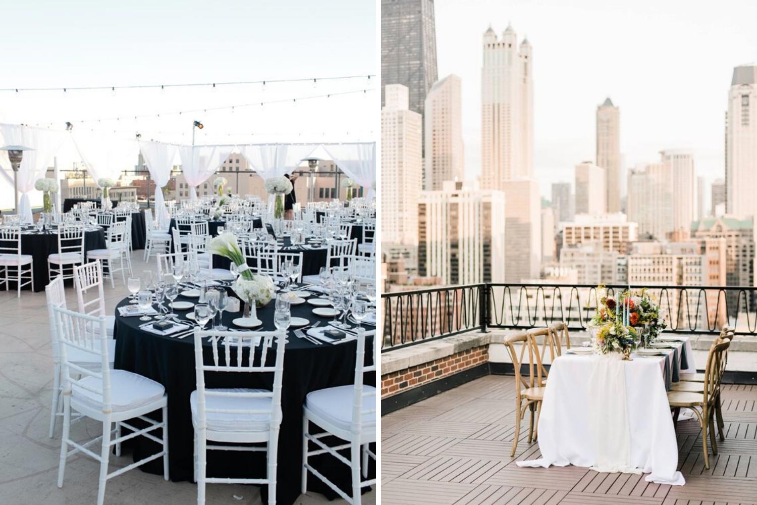 Терраса на крыше: банкет фото 