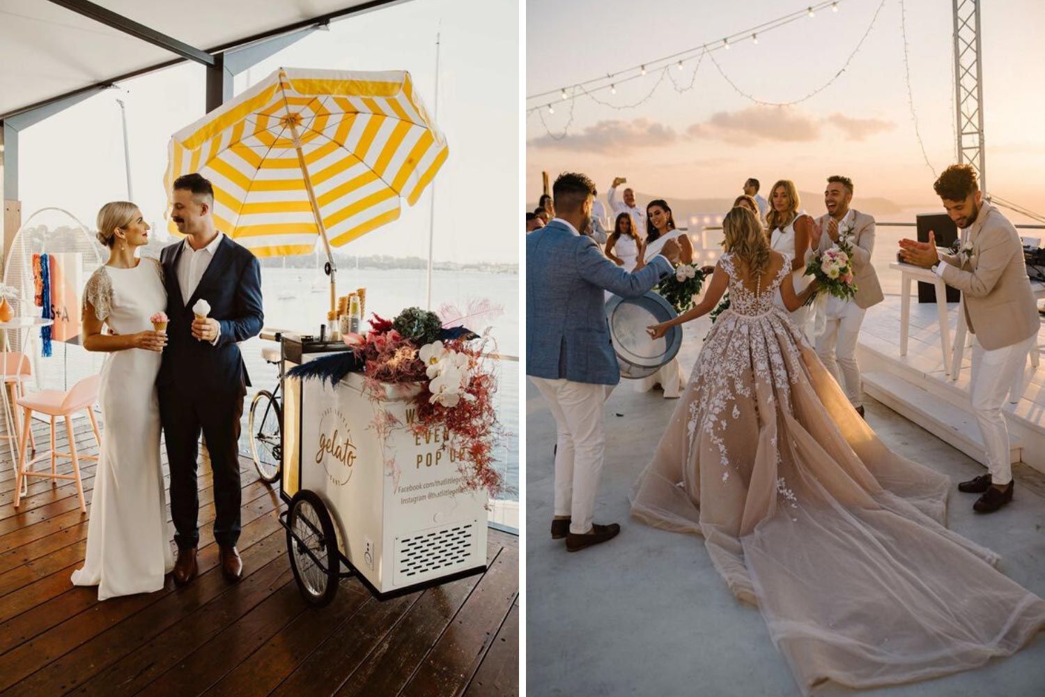 Свадьба на берегу, яхт-клуб фото