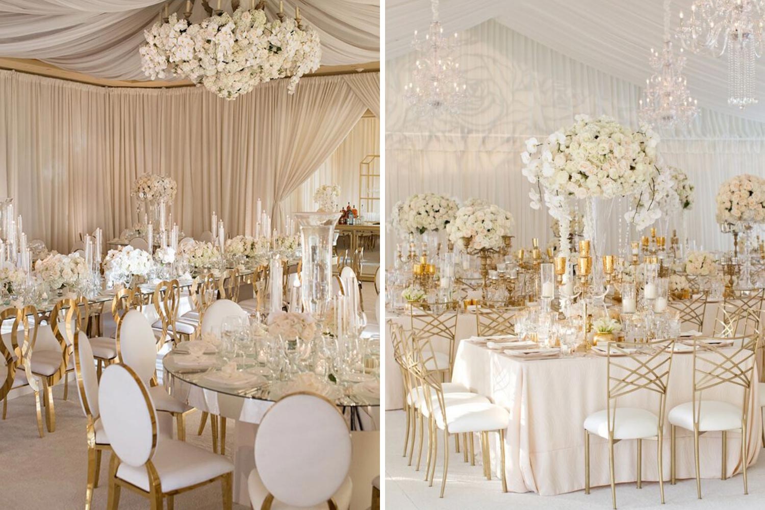 Розсаджування гостей за окремими столами: круглі, прямокутні столи фото