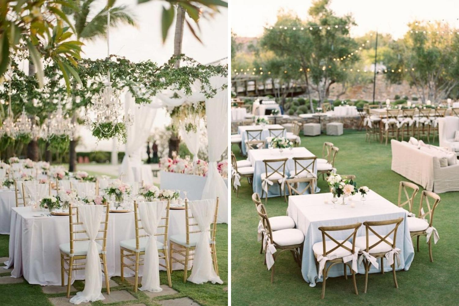 Розсадження на весіллі за окремими квадратними, прямокутними столами фото