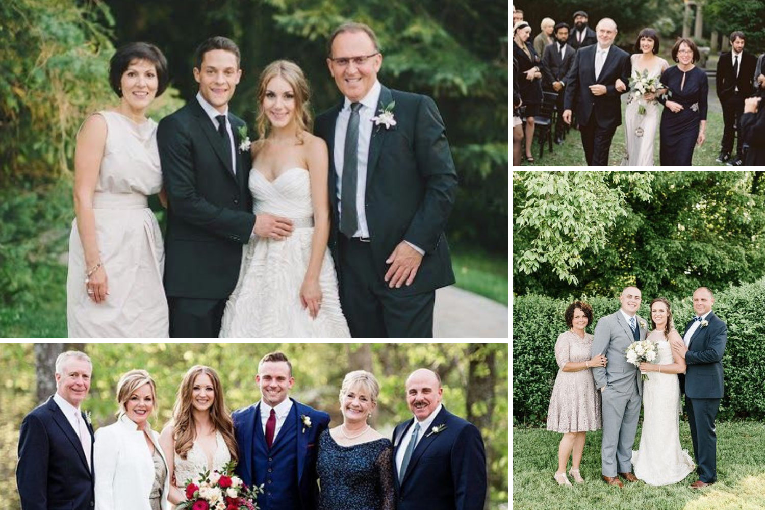 родители на свадьбе детей