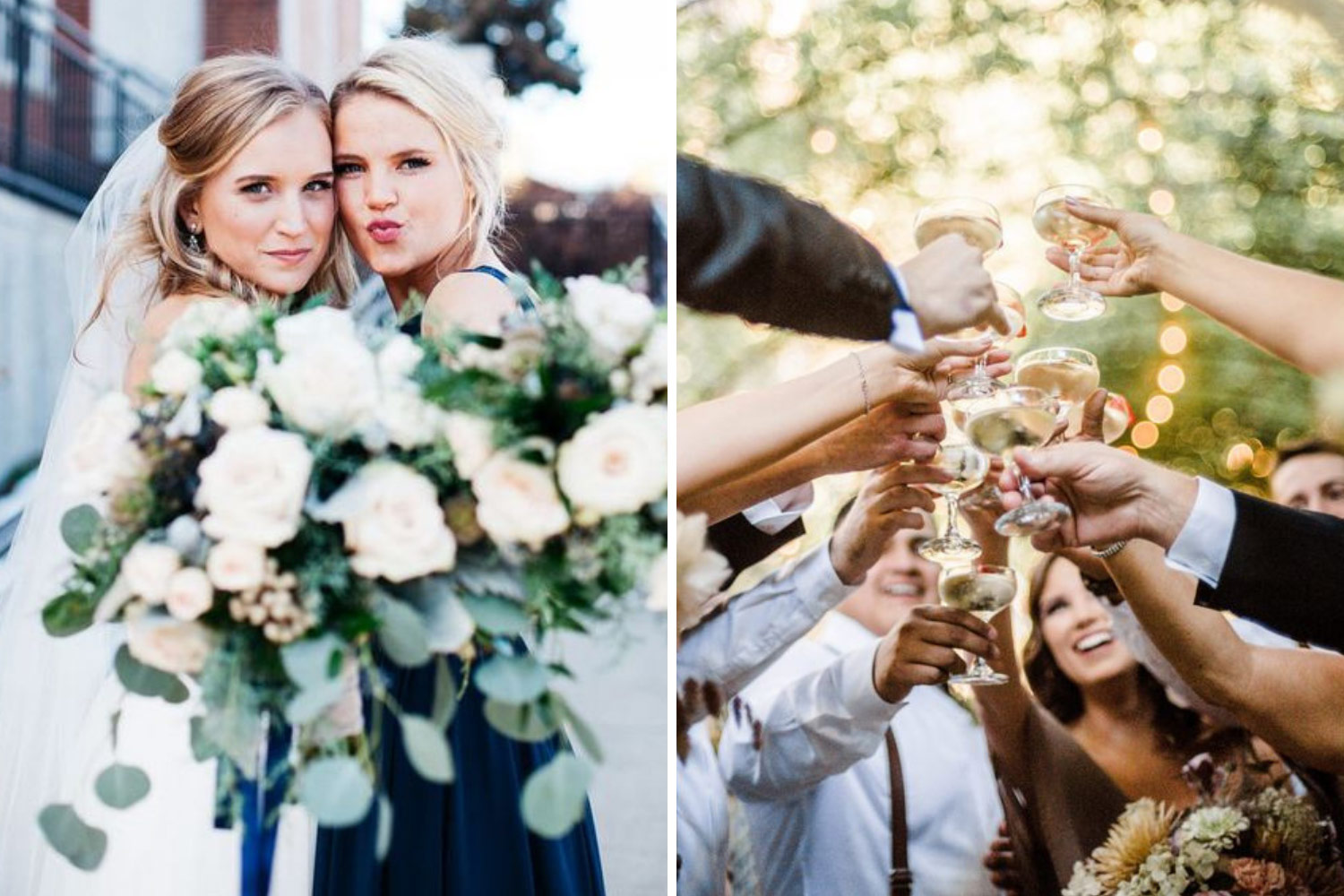 наречена з дружкою і тост