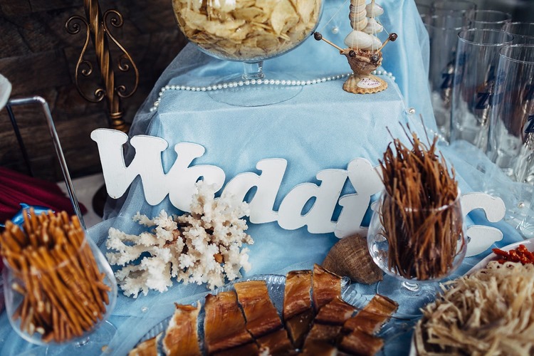 закуски на весільному столі фото