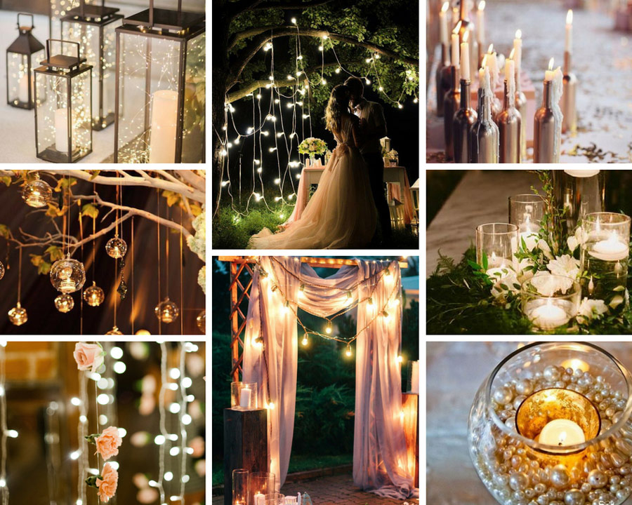 освітлення на весільній церемонії