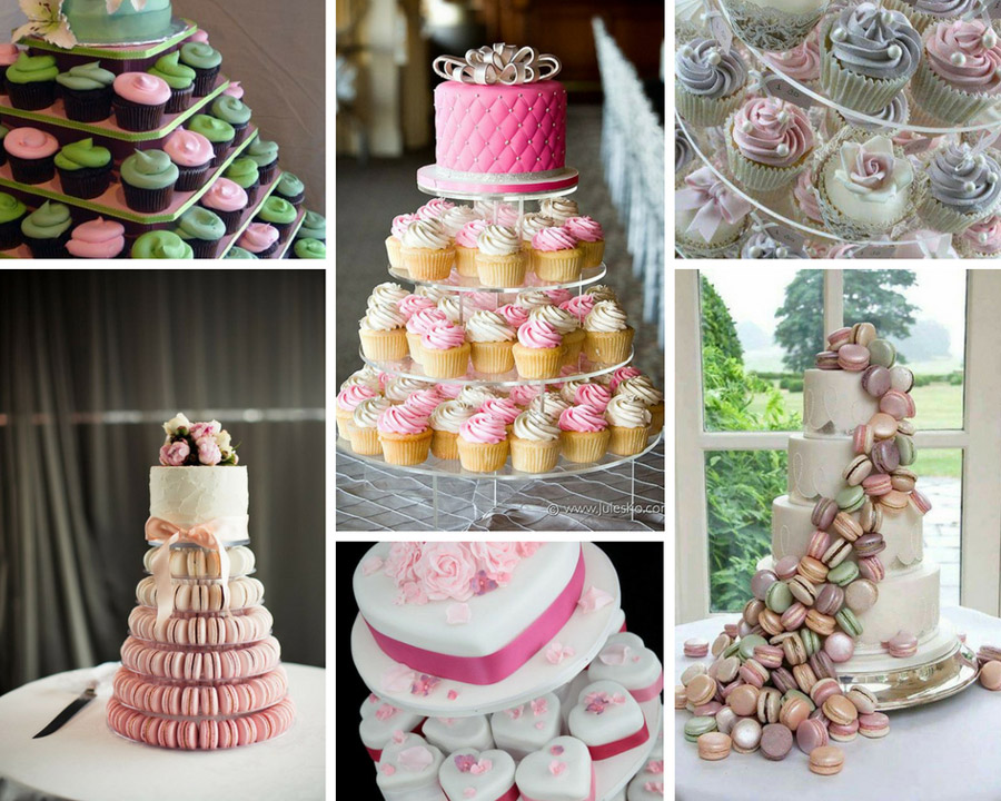 весільний торт з капкейками фото