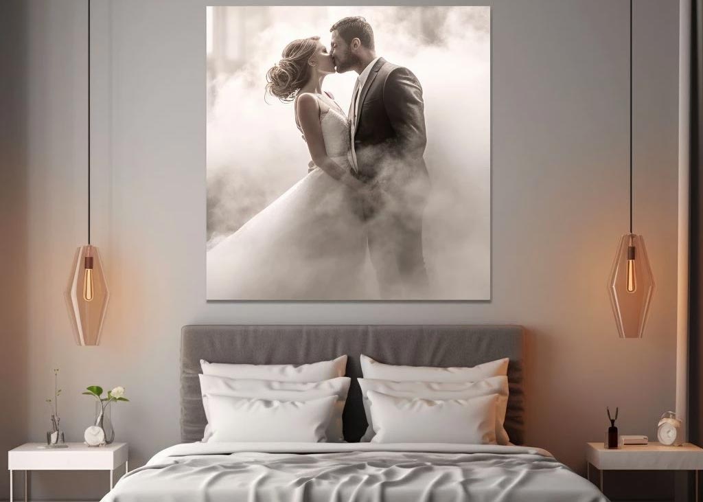 Картина на холсті надрукована з весільного фото