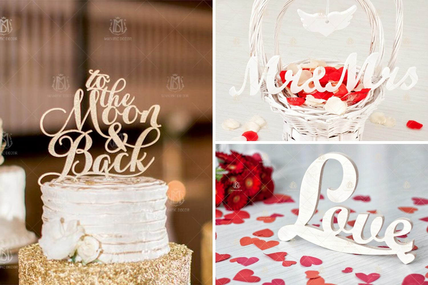 Декор на свадьбу от компании Manific Decor