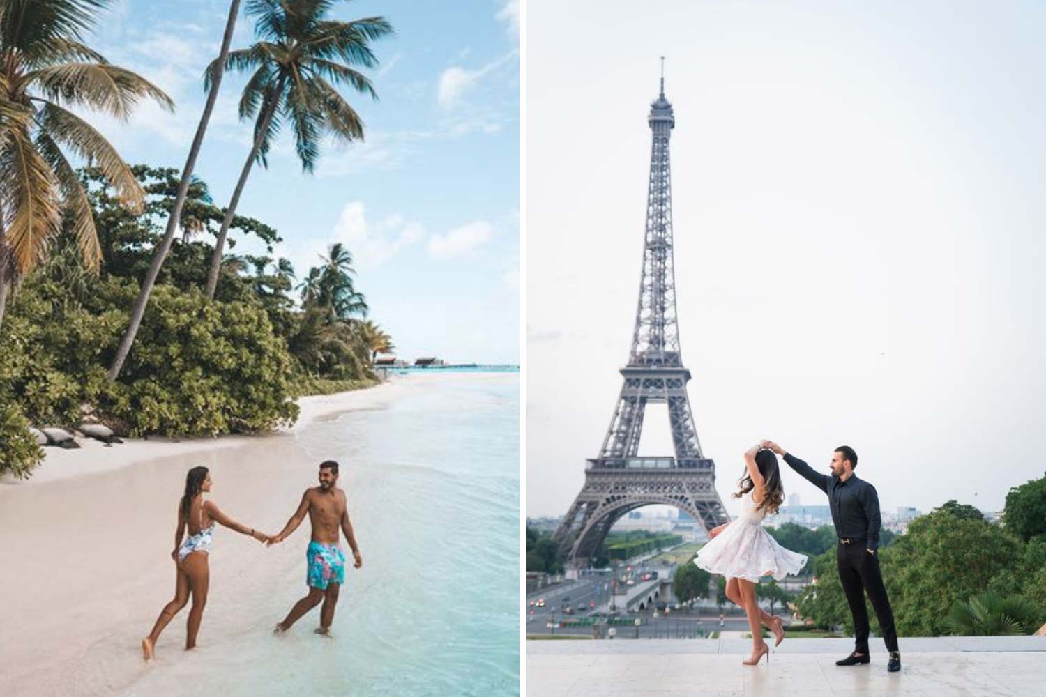 Медовый месяц на острове, свадебное путешествие в Париж фото