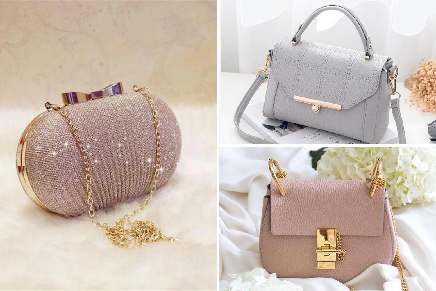 Женские кожаные сумки для праздничного образа фото 